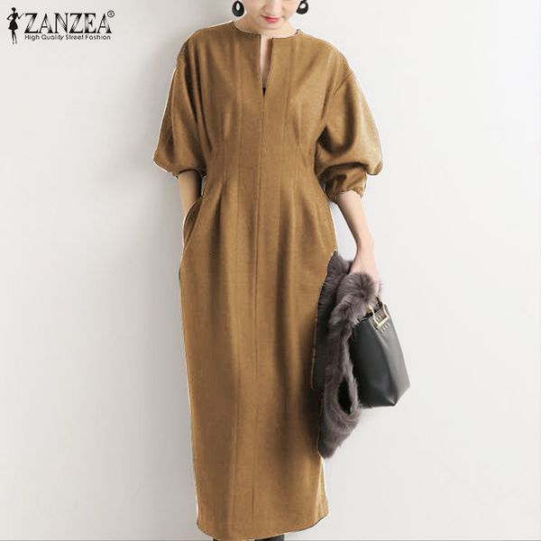 casual dresses 2021 women elegant ol zanzea fashion tunic office zip sundress three quarter puff sleeve solid vestidos s-5xl dtsi, Black;gray
casual dresses 2021 women elegant ol zanzea fashion tunic office zip sundress three quarter puff sleeve solid vestidos s-5xl dtsi, Black;gray