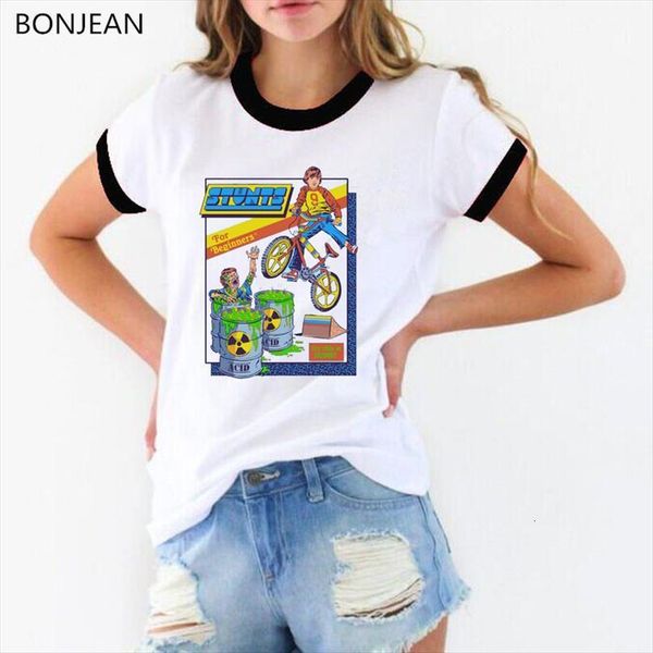summer harajuku female stunts and men t shirt women beginners graphic femme white funny streetwear drop, White;black
summer harajuku female stunts and men t shirt women beginners graphic femme white funny streetwear drop, White;black