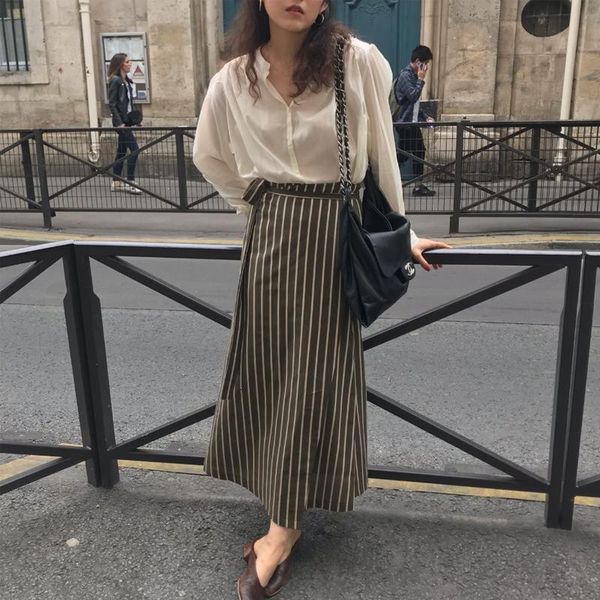 skirts korean womens autumn high waist striped long wrap skirt female maxi a-line lacing faldas jupe longue femme spodnica rokken, Black
skirts korean womens autumn high waist striped long wrap skirt female maxi a-line lacing faldas jupe longue femme spodnica rokken, Black
