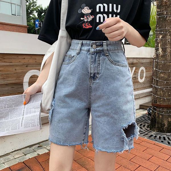 ailegogo 2021 summer high waist wide leg women blue hole denim shorts vintage female stright solid color jeans women's, White;black
ailegogo 2021 summer high waist wide leg women blue hole denim shorts vintage female stright solid color jeans women's, White;black