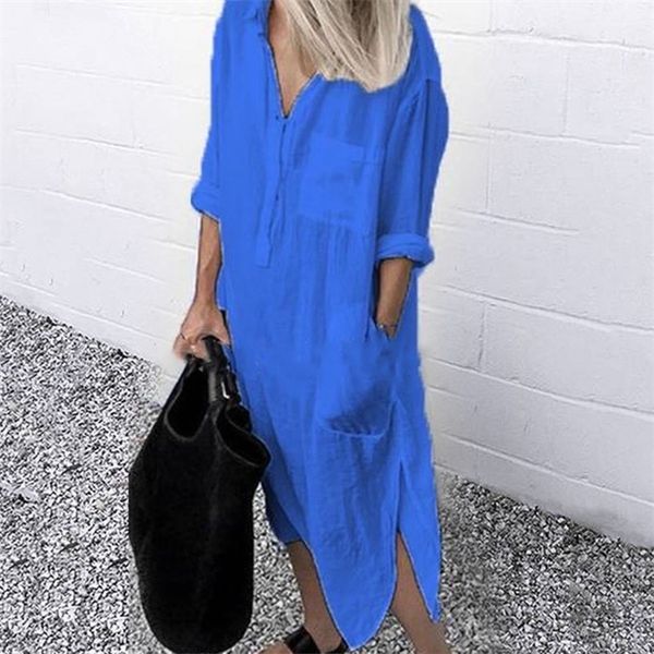lady elegant long shirt dress with buttons pockets fashion summer autumn long sleeve casual simple pure color split dress s-4xl, Black;gray
lady elegant long shirt dress with buttons pockets fashion summer autumn long sleeve casual simple pure color split dress s-4xl, Black;gray