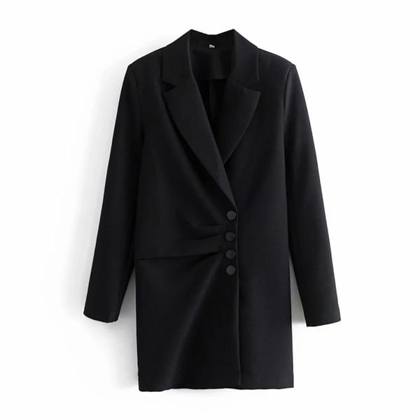 spring fashion women tailored collar black casual suit mini dress female long sleeve clothes office lady loose vestido d7237 210430, Black;gray
spring fashion women tailored collar black casual suit mini dress female long sleeve clothes office lady loose vestido d7237 210430, Black;gray