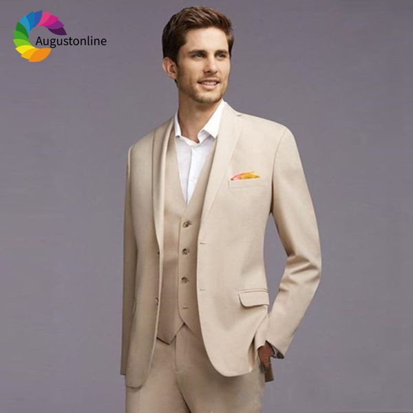 men's suits & blazers slim fit beige men wedding groom tuxedos bridegroom set 3 pieces (jacket+pants+vest) man blazer oy7v, White;black
men's suits & blazers slim fit beige men wedding groom tuxedos bridegroom set 3 pieces (jacket+pants+vest) man blazer oy7v, White;black