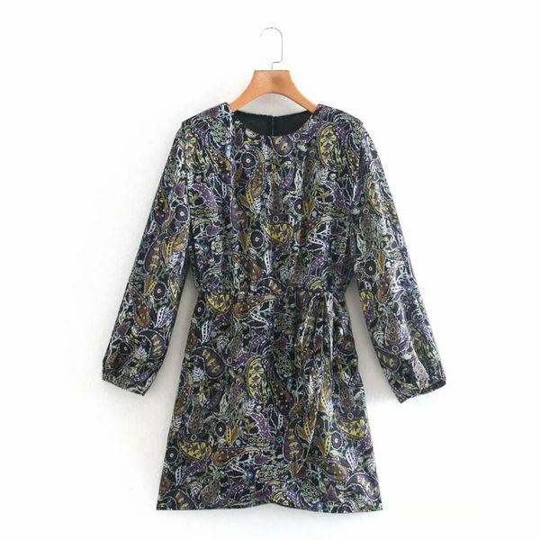 casual dresses women vintage paisley printing bow decoration mini dress female o neck long sleeve clothes lady loose vestido d6881, Black;gray
casual dresses women vintage paisley printing bow decoration mini dress female o neck long sleeve clothes lady loose vestido d6881, Black;gray