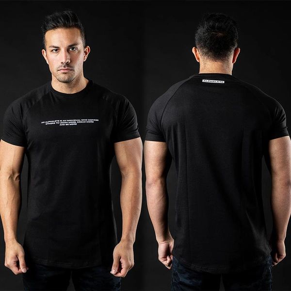men o-neck t shirts summer running bodybuilding fashion cotton letter printed tshirt fitness workout casual clothing men's t-shirts, White;black
men o-neck t shirts summer running bodybuilding fashion cotton letter printed tshirt fitness workout casual clothing men's t-shirts, White;black