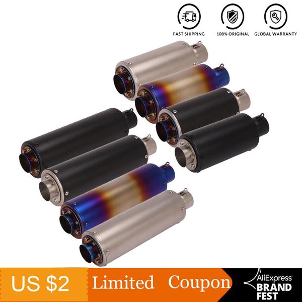 51mm 60mm motorcycle exhaust pipe with db killer moto project muffler carbon fiber for pcx125 nmax r1200gs r1 system
51mm 60mm motorcycle exhaust pipe with db killer moto project muffler carbon fiber for pcx125 nmax r1200gs r1 system