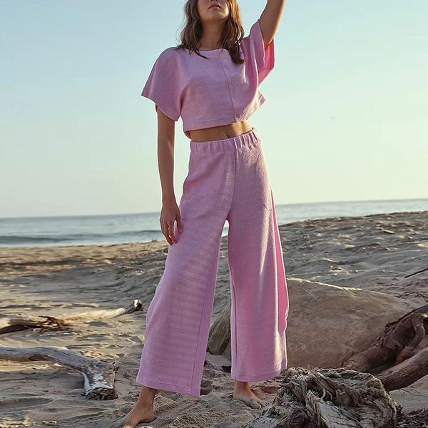 women's two piece pants 2021 summer loose suit back button crop wide straight set for women casual fashion long pant 2, White
women's two piece pants 2021 summer loose suit back button crop wide straight set for women casual fashion long pant 2, White