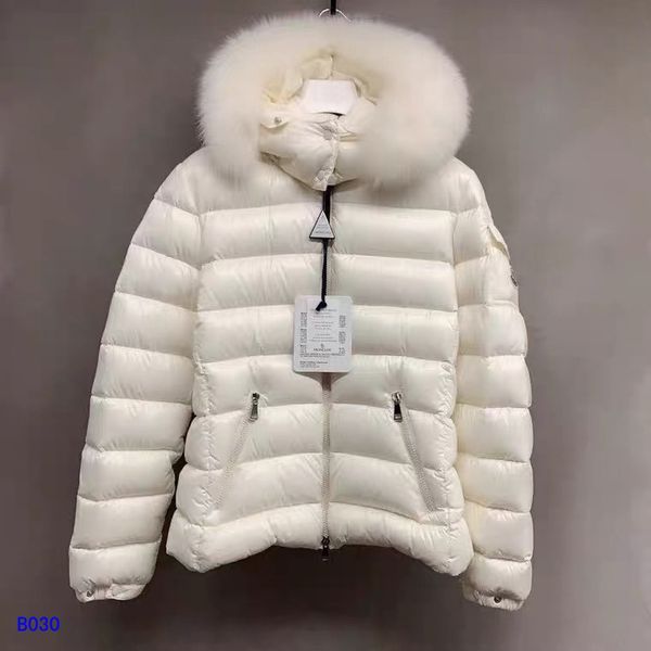 women down coat wolf fur nylon down jacket designer lady warm hooded snap button zip closure outwear fashion girl stand collar padded coat, Black
women down coat wolf fur nylon down jacket designer lady warm hooded snap button zip closure outwear fashion girl stand collar padded coat, Black