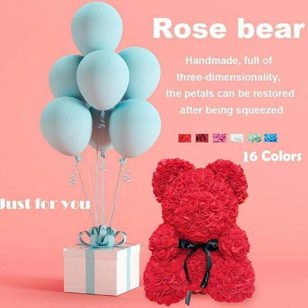 decorative flowers & wreaths 25cm pink teddy bear / w heart flower foam rose valentine's for girlfriend gift birthday day wedding i6v3
decorative flowers & wreaths 25cm pink teddy bear / w heart flower foam rose valentine's for girlfriend gift birthday day wedding i6v3
