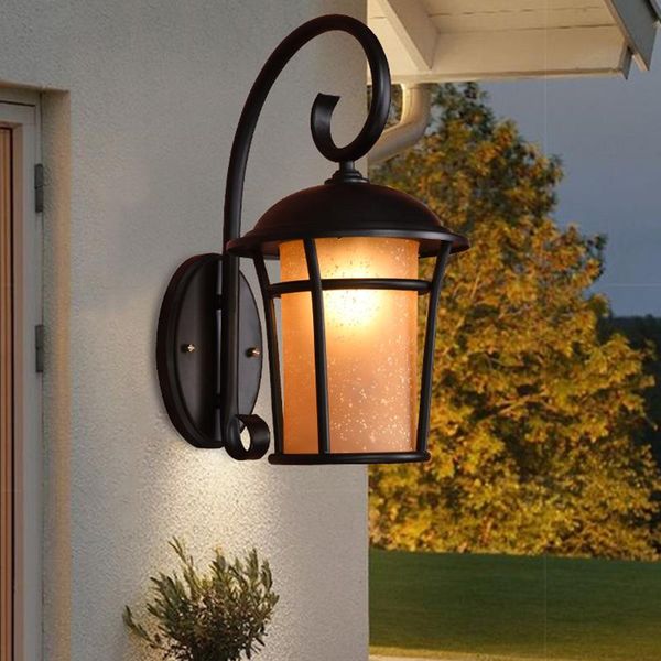 american retro outdoor wall lamp metal black waterproof sconce light for garden porch balcony aisle e27 corridor lights fixtures lamps
american retro outdoor wall lamp metal black waterproof sconce light for garden porch balcony aisle e27 corridor lights fixtures lamps