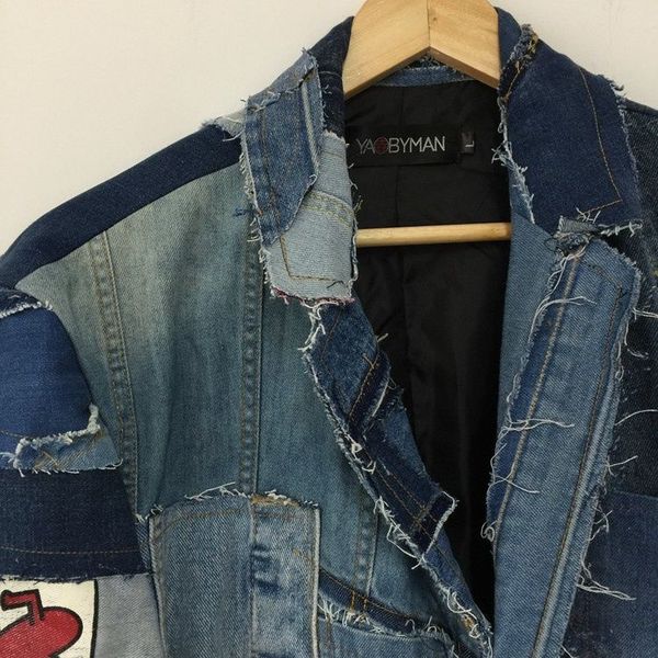 men and women's heavy industry deconstructs beggar's raw edges torn dark greg stitching style denim suit lauren, Black;brown
men and women's heavy industry deconstructs beggar's raw edges torn dark greg stitching style denim suit lauren, Black;brown