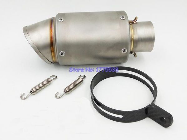 motorcycle exhaust system customized 51mm/61mm/63mm/65mm stainless steel pipe muffler motorbike carbon fiber clamp
motorcycle exhaust system customized 51mm/61mm/63mm/65mm stainless steel pipe muffler motorbike carbon fiber clamp