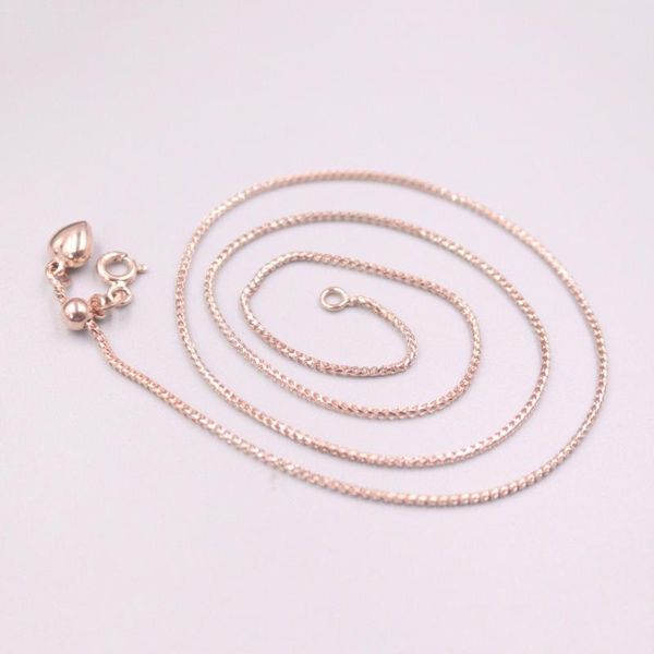 chains d pure 18kt rose gold wheat chain woman adjustable necklace 4-4.3g 18"l 1.1mmw, Silver
chains d pure 18kt rose gold wheat chain woman adjustable necklace 4-4.3g 18"l 1.1mmw, Silver
