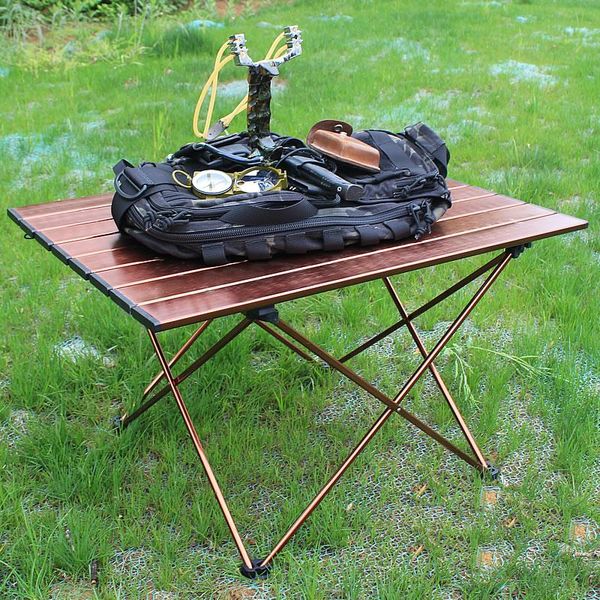 outdoor aluminum alloy folding table for garden, yard, park, camping brown camp furniture
outdoor aluminum alloy folding table for garden, yard, park, camping brown camp furniture