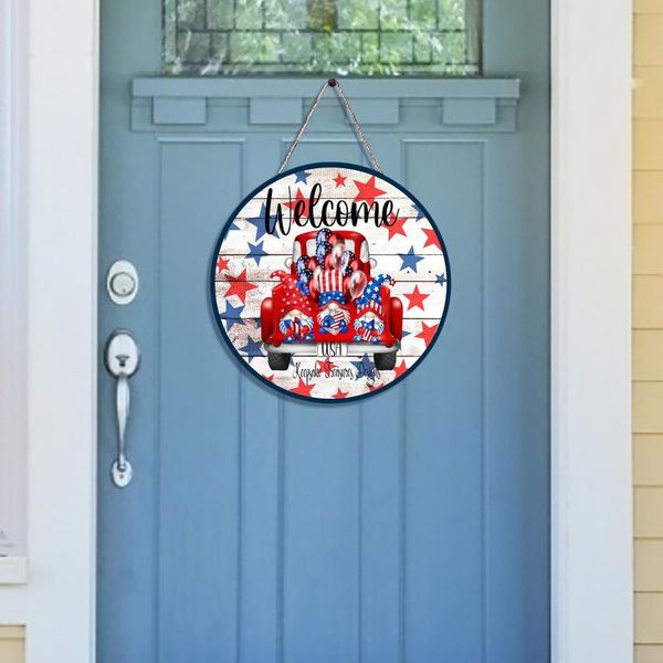 decorative flowers & wreaths independence day welcome wooden sign round american flag gnomes decor outdoor hanging home party decoration pan
decorative flowers & wreaths independence day welcome wooden sign round american flag gnomes decor outdoor hanging home party decoration pan
