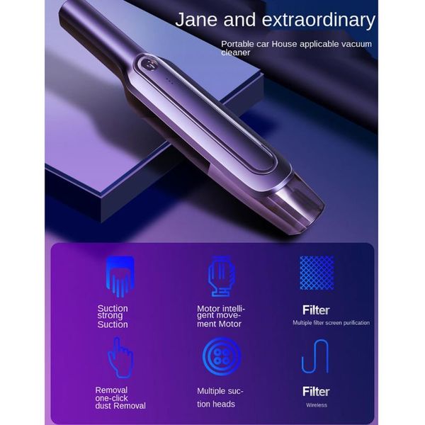 vacuum cleaners handheld cordless car cleaner 6000pa high power usb charging
vacuum cleaners handheld cordless car cleaner 6000pa high power usb charging