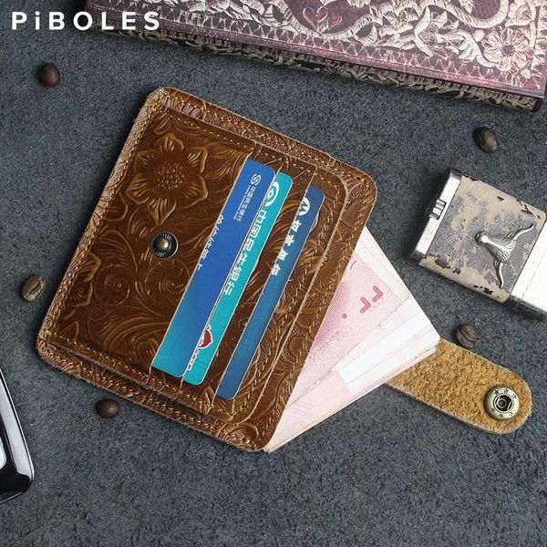 card holders vintage genuine leather wallet handmade cowhide driver license holder purse portable coin pocket for women, men, Brown;gray
card holders vintage genuine leather wallet handmade cowhide driver license holder purse portable coin pocket for women, men, Brown;gray