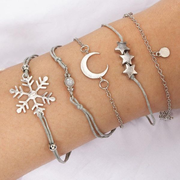 fashion 5pcs/set bracelet alloy women metal trendy moon accessories bangle for girs men jewelry, Black
fashion 5pcs/set bracelet alloy women metal trendy moon accessories bangle for girs men jewelry, Black