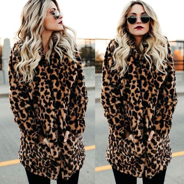 women's jackets leopard coats 2021 women faux fur coat luxury winter warm plush jacket fashion artificial outwear high quality, Black;brown
women's jackets leopard coats 2021 women faux fur coat luxury winter warm plush jacket fashion artificial outwear high quality, Black;brown
