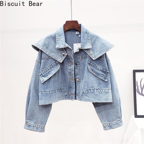 spring summer denim jacket women vintage outwear jean coats loose turn-down collar girls overshirt casual jackets women's, Black;brown
spring summer denim jacket women vintage outwear jean coats loose turn-down collar girls overshirt casual jackets women's, Black;brown