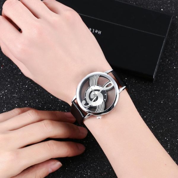 wristwatches leisure style creative hollow notes women watches ladies casual leather quartz montre femme relogio feminino, Slivery;brown
wristwatches leisure style creative hollow notes women watches ladies casual leather quartz montre femme relogio feminino, Slivery;brown