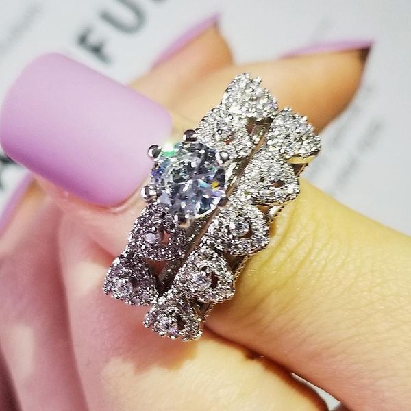 cluster rings 2021 products fashion silver color 925 sterling ring for girl r5332, Golden;silver
cluster rings 2021 products fashion silver color 925 sterling ring for girl r5332, Golden;silver