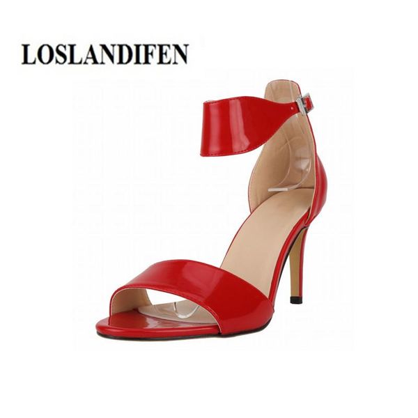summer women sandals wide tied band 8cm high heels patent leather pumps wedding party shoes 1702qp, Black
summer women sandals wide tied band 8cm high heels patent leather pumps wedding party shoes 1702qp, Black