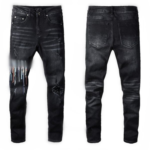 luxurys designer mens jeans fashion 22ss slim-leg jeans five star biker pants distressed water diamond stripes denim trousers size 29-40 6g8, Blue
luxurys designer mens jeans fashion 22ss slim-leg jeans five star biker pants distressed water diamond stripes denim trousers size 29-40 6g8, Blue