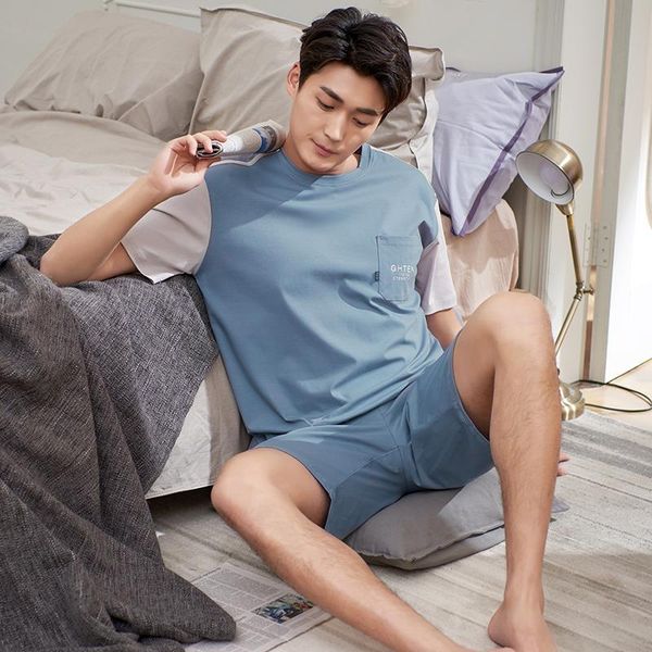 men's sleepwear summer casual full pure cotton short sleeve pajamas sets for men male homewear lounge wear night suit home clothes, Black;brown
men's sleepwear summer casual full pure cotton short sleeve pajamas sets for men male homewear lounge wear night suit home clothes, Black;brown