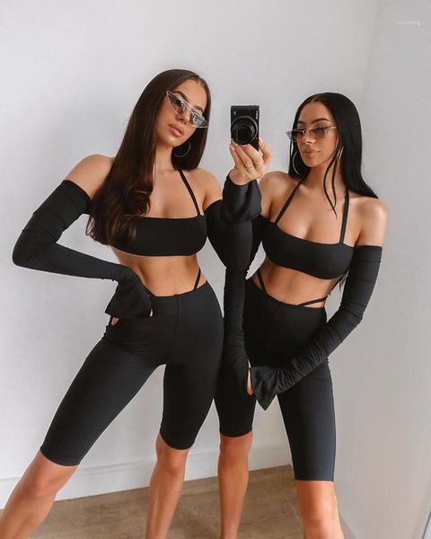 women's tracksuits european and american fashion suspenders long-sleeved one-way neck tight-fitting stretch pants two-piece bandage dre, Gray
women's tracksuits european and american fashion suspenders long-sleeved one-way neck tight-fitting stretch pants two-piece bandage dre, Gray