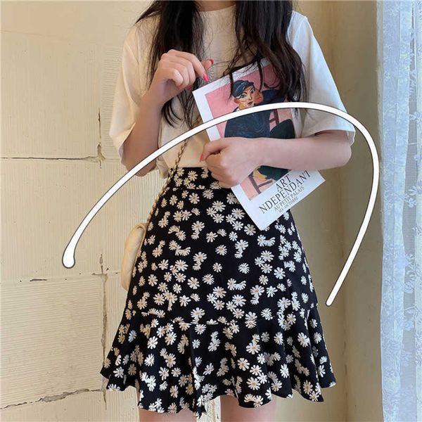 skirts korean style daisy print floral skirt high waist women cute wrap hips ruffle short ladies rokjes dames vx3m, Black
skirts korean style daisy print floral skirt high waist women cute wrap hips ruffle short ladies rokjes dames vx3m, Black