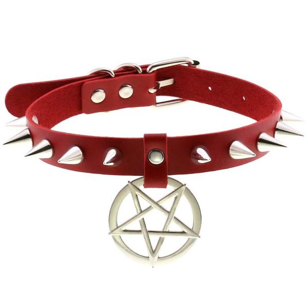 chokers 2021 pink women pentagram star leather pu choker collar necklace punk style girls party jewelry, Golden;silver
chokers 2021 pink women pentagram star leather pu choker collar necklace punk style girls party jewelry, Golden;silver