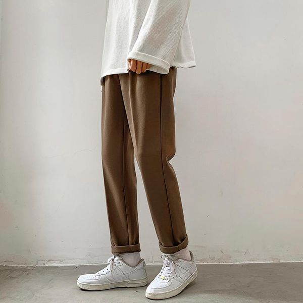 men's pants autumn winter men slim straight korean fashion woolen thickening baggy trousers male brand blazers casual, Black
men's pants autumn winter men slim straight korean fashion woolen thickening baggy trousers male brand blazers casual, Black