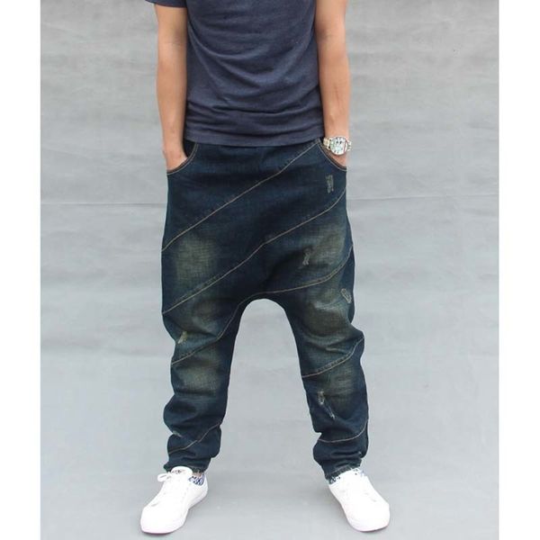 baggy denim harem men book male lotus drop crotch jeans hip hop street dance broek plus size joggers a60301, Blue
baggy denim harem men book male lotus drop crotch jeans hip hop street dance broek plus size joggers a60301, Blue