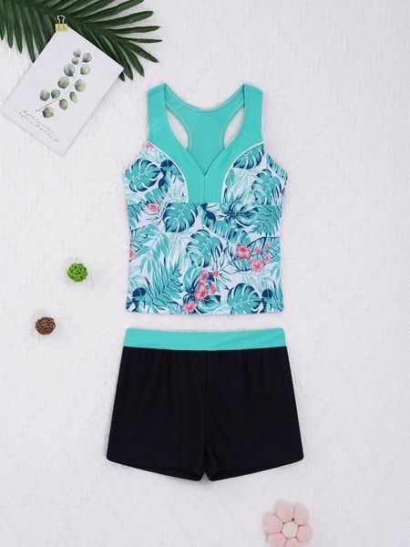 one-piece suits kids girls swimsuit swimwear two pieces v neck sleeveless racer back swimming and swim shorts set beach bathing suit
one-piece suits kids girls swimsuit swimwear two pieces v neck sleeveless racer back swimming and swim shorts set beach bathing suit