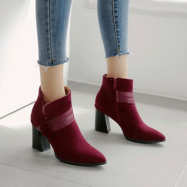 boots big size - women shoes ankle for ladies woman winter color matching point, Black
boots big size - women shoes ankle for ladies woman winter color matching point, Black