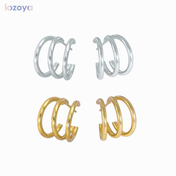hoop & huggie lozoya 925 sterling silver gold 11.5mm three luxury jewelry circle hoops piercing clips 2021 women wedding round, Golden;silver
hoop & huggie lozoya 925 sterling silver gold 11.5mm three luxury jewelry circle hoops piercing clips 2021 women wedding round, Golden;silver