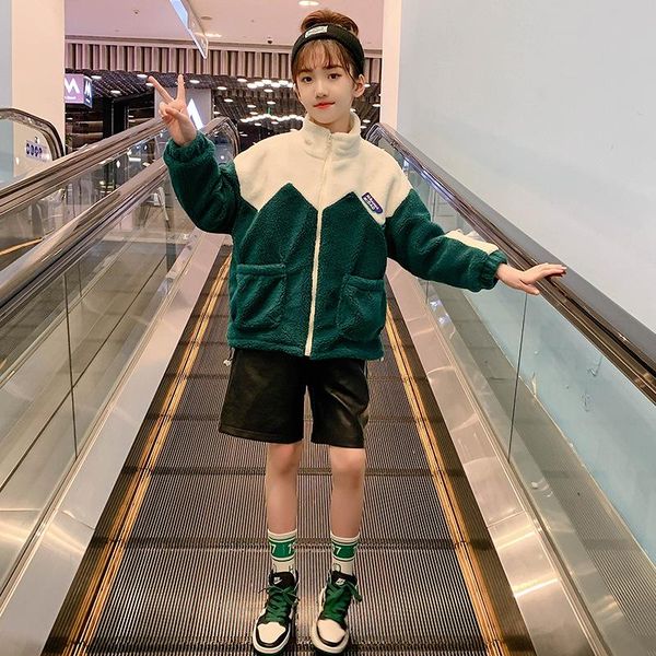 jackets girls coat jacket thicken plus velvet 2021 zipper winter autumn cotton plus size overcoat children's clothes, Blue;gray
jackets girls coat jacket thicken plus velvet 2021 zipper winter autumn cotton plus size overcoat children's clothes, Blue;gray