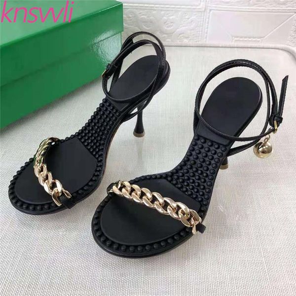 sandals summer women gold chain ankle buckle strap runway party shoes high heels gladiator sandalias mujer, Black 
sandals summer women gold chain ankle buckle strap runway party shoes high heels gladiator sandalias mujer, Black