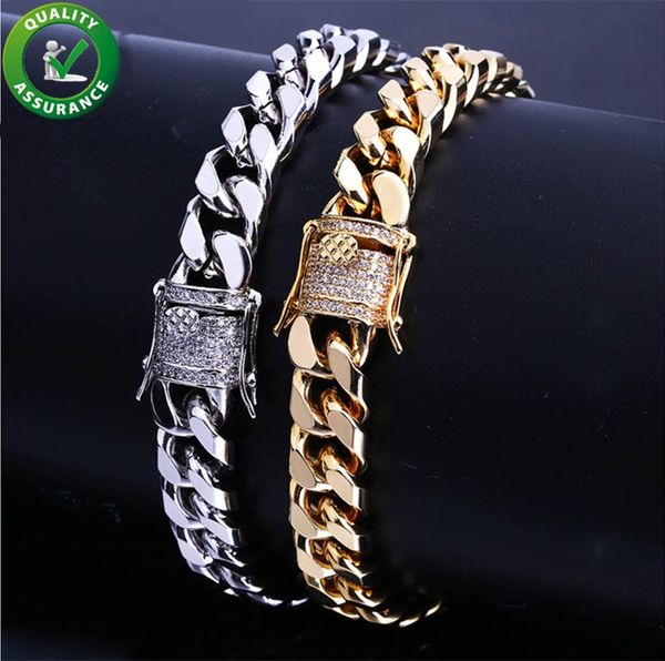 mens gold bracelets luxury charm bracelet gold plated hip hop designer jewelry iced out cz diamond miami cuban link chain bangles 10mm, Black
mens gold bracelets luxury charm bracelet gold plated hip hop designer jewelry iced out cz diamond miami cuban link chain bangles 10mm, Black