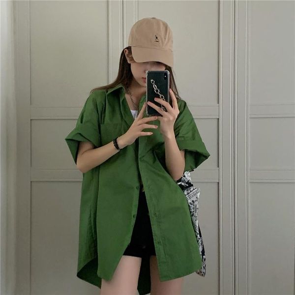 women's trench coats green shirt women's sense of design niche chic short sleeve summer loose medium long thin coat, Tan;black
women's trench coats green shirt women's sense of design niche chic short sleeve summer loose medium long thin coat, Tan;black