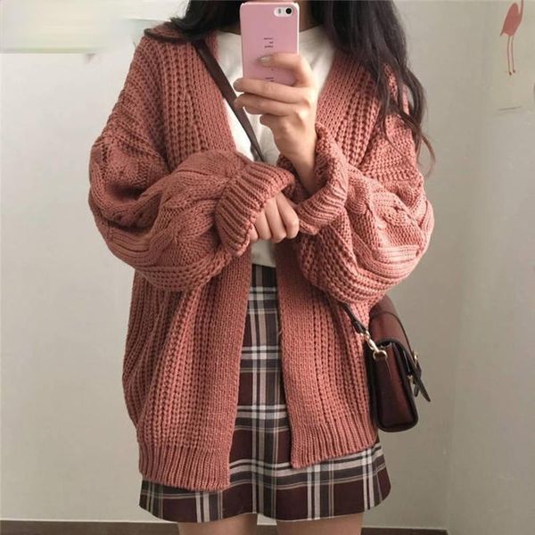 women's knits & tees cardigan women sweaters solid oversize ribbed all-match womens korean style elegant trendy loose autumn warm soft, White
women's knits & tees cardigan women sweaters solid oversize ribbed all-match womens korean style elegant trendy loose autumn warm soft, White