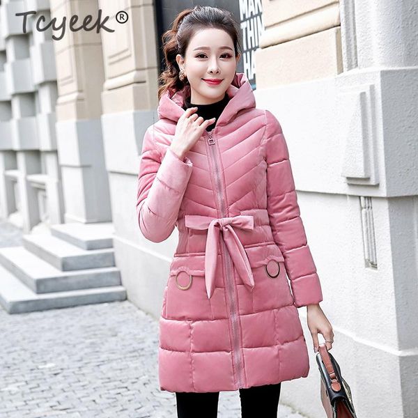 women's trench coats tcyeek 2021 women parka thick wadded jacket female with belt hooded outerwear warm down cotton parkas lw664, Tan;black
women's trench coats tcyeek 2021 women parka thick wadded jacket female with belt hooded outerwear warm down cotton parkas lw664, Tan;black