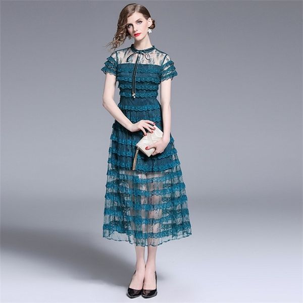 llzacoosh fashion summer lace midi dress women's short sleeve floral cake patchwork hollow out female vintage dress 210514, Black;gray
llzacoosh fashion summer lace midi dress women's short sleeve floral cake patchwork hollow out female vintage dress 210514, Black;gray