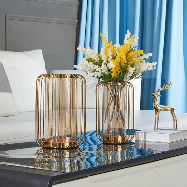 vases nordic creative light luxury metal glass vase table decoration home living room dried flower arrangement ornaments
vases nordic creative light luxury metal glass vase table decoration home living room dried flower arrangement ornaments