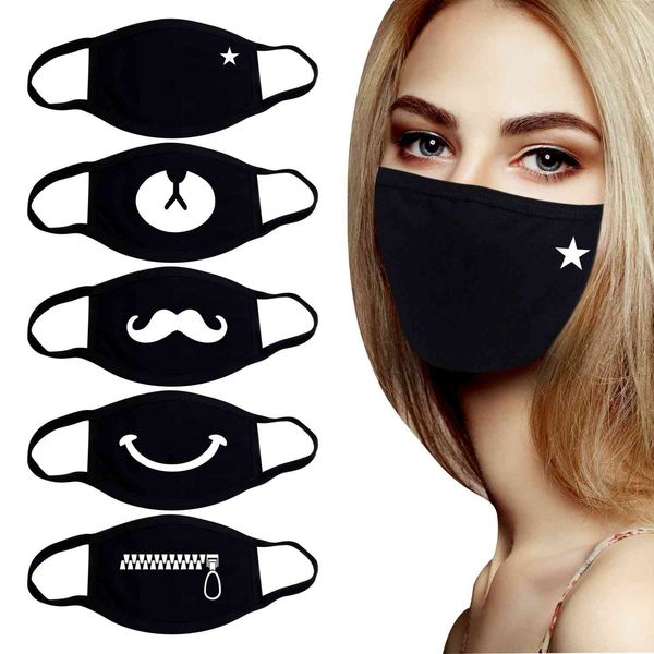 black cloth mask expression pure cotton printed mask bear nose cartoon personality summer sun protection, wind protection and dust
black cloth mask expression pure cotton printed mask bear nose cartoon personality summer sun protection, wind protection and dust