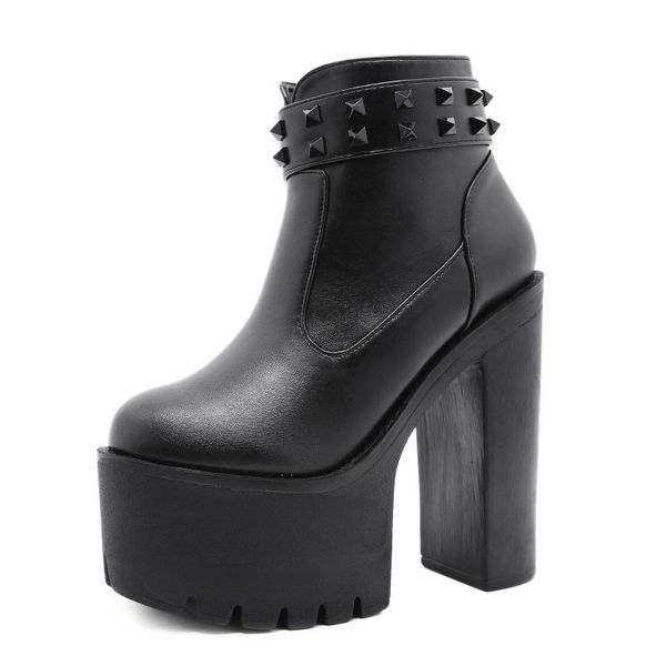 boots party women platform heels ankle casual shoes fashion motorcycle round toe ladies rivet, Black
boots party women platform heels ankle casual shoes fashion motorcycle round toe ladies rivet, Black