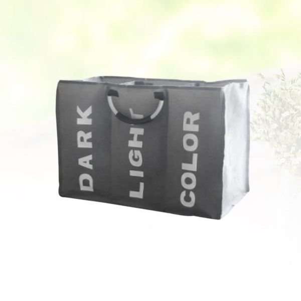 1pc laundry bag 3 slots folding dirty bin handled waterproof hamper (light grey) storage & organization
1pc laundry bag 3 slots folding dirty bin handled waterproof hamper (light grey) storage & organization