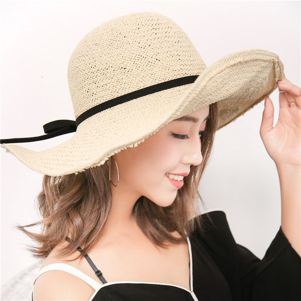 straw beach hat female summer sun foldable hat small clear versatile, Blue;gray 
straw beach hat female summer sun foldable hat small clear versatile, Blue;gray