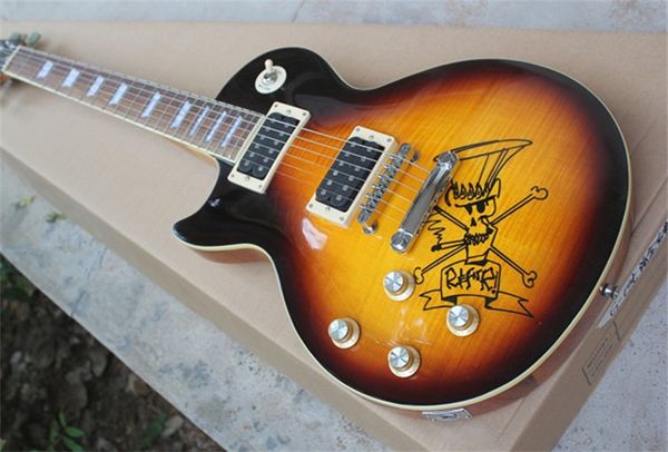 left handed factory custom slash standard electric guitar with flame maple veneer chrome hardware red back fixed bridge 2 humbucker pickups
left handed factory custom slash standard electric guitar with flame maple veneer chrome hardware red back fixed bridge 2 humbucker pickups